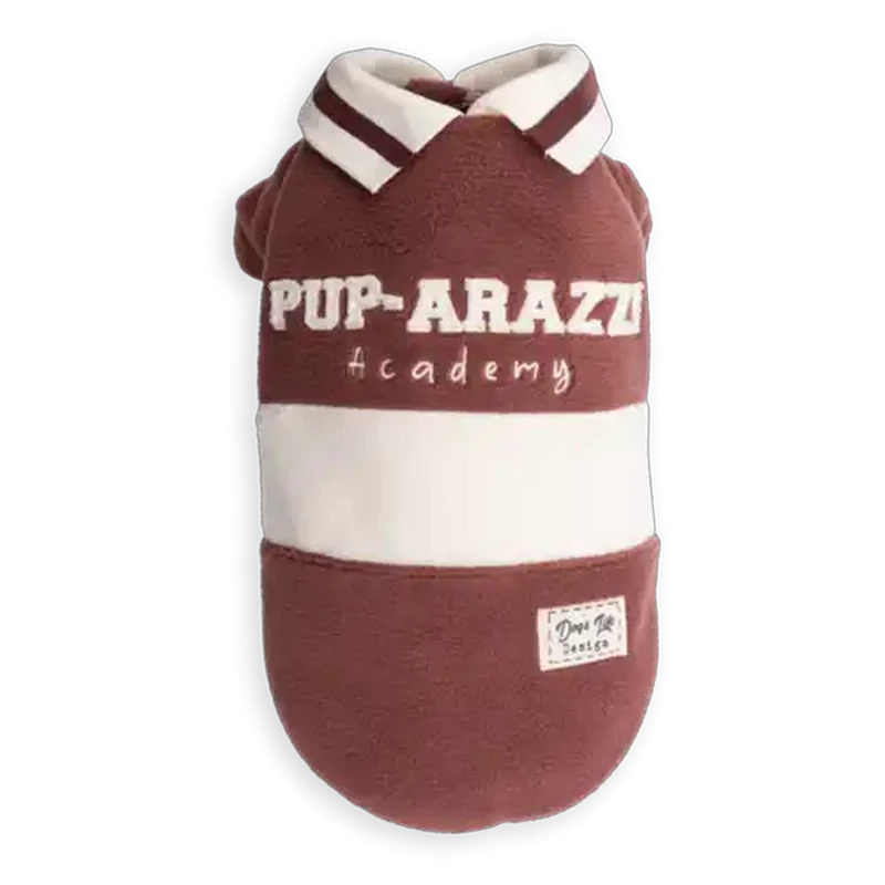 Dog's Life Maroon Brown Pup-Arazzi Pet Jacket Large