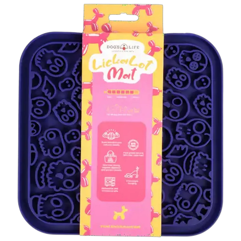 Dog's Life Navy Cute Punk Lickalot Mat