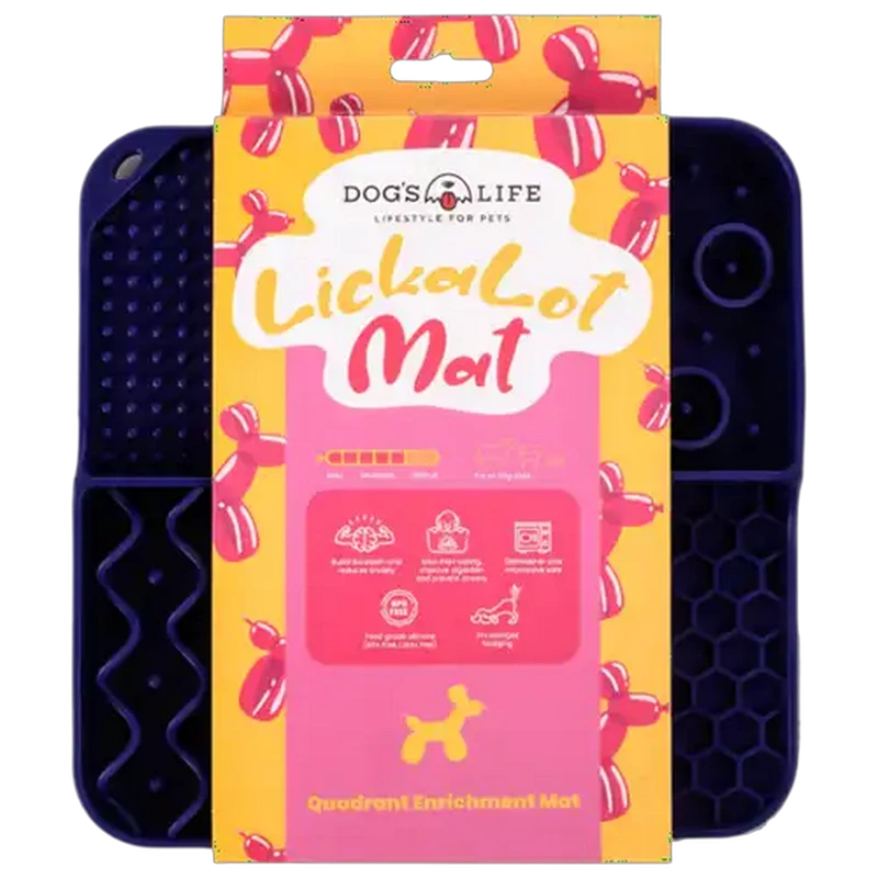 Dog's Life Navy Quad Lickalot Mat