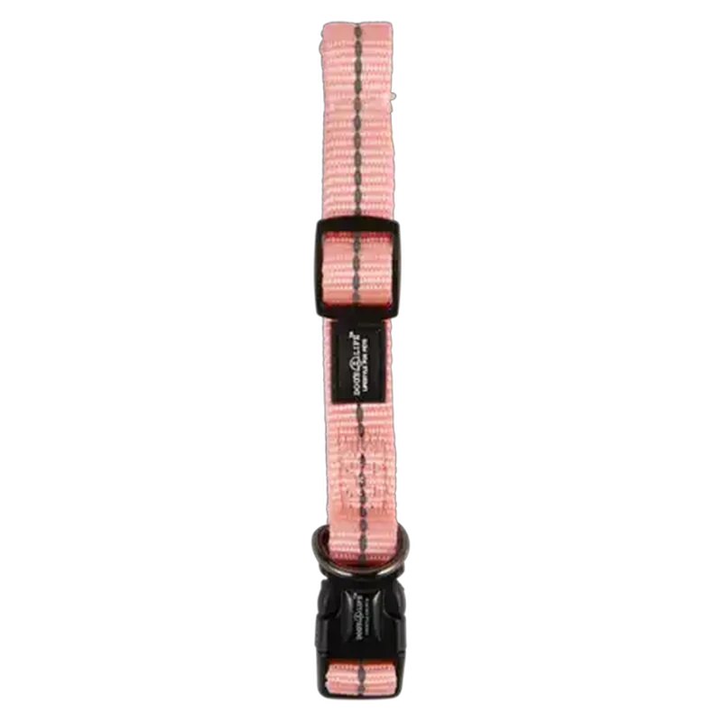 Dog's Life Pink Supersoft Reflective Webbing Dog Collar (Small)