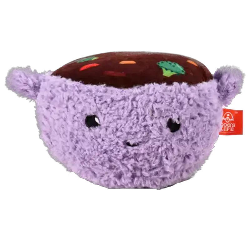 Dog's Life Purple Smiling Pot Surprise Dog Toy