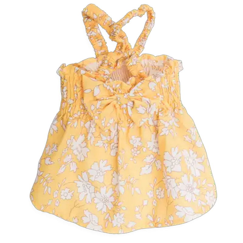 Dog's Life Yellow Sumer Bow Dress XL