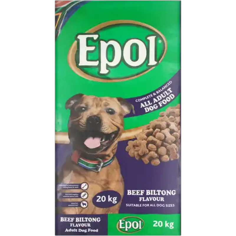 Epol Beef Biltong Flavour All Adult Dry Dog Food 20kg