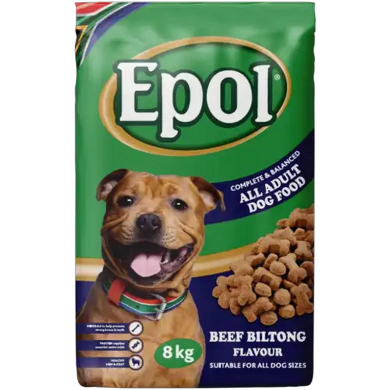 Epol Beef Biltong Flavour All Adult Dry Dog Food 8kg
