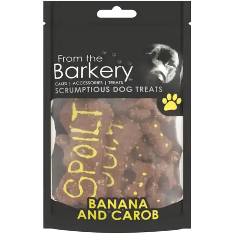 From The Barkery Banana and Carob Scrumptious Dog Treats 100g