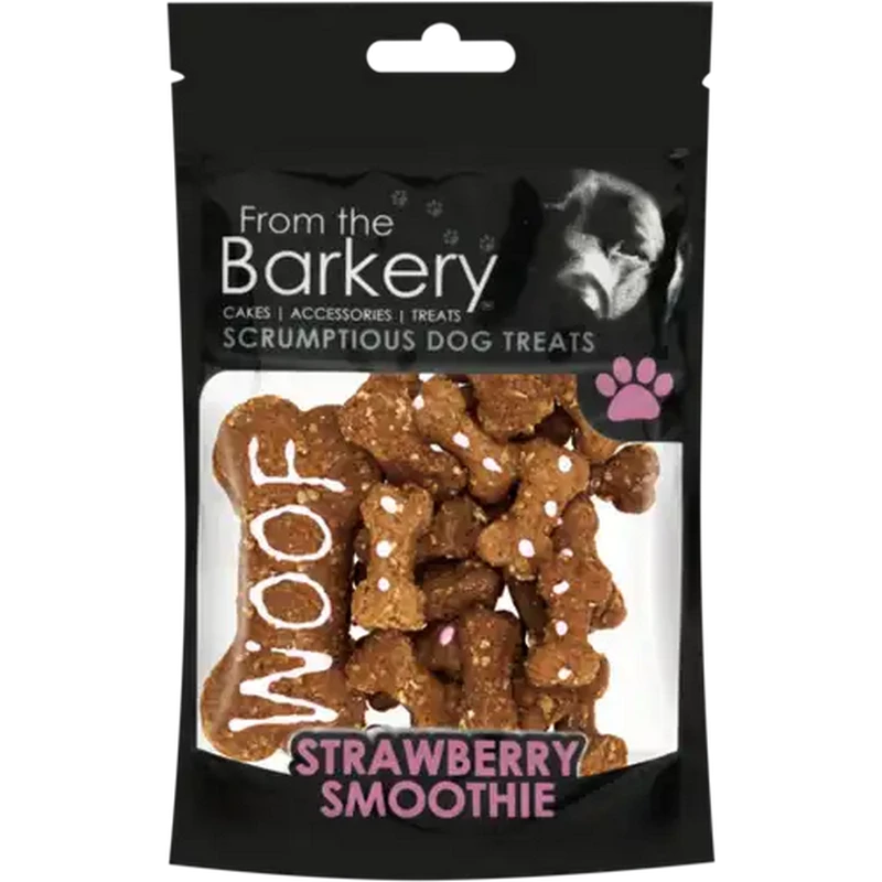 From The Barkery Strawberry Smoothie Dog Treats 100g