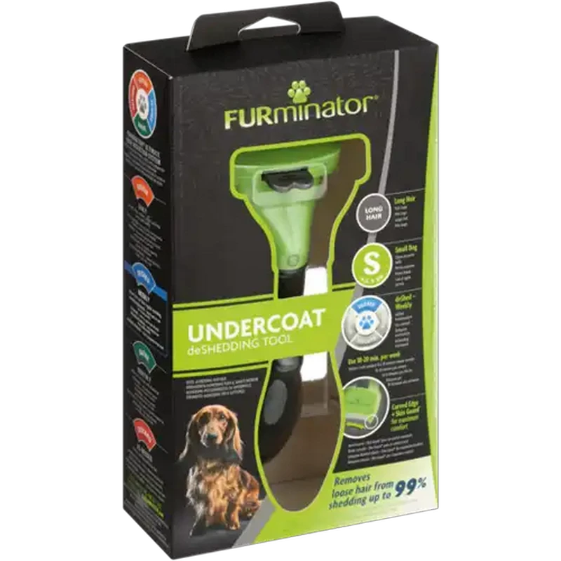 Furminator Green Undercoat Deshedding Tool For Small Dogs