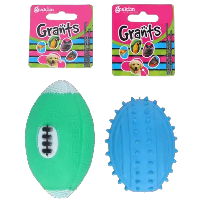 Grants Rubber Dog Toy (Design May Vary)