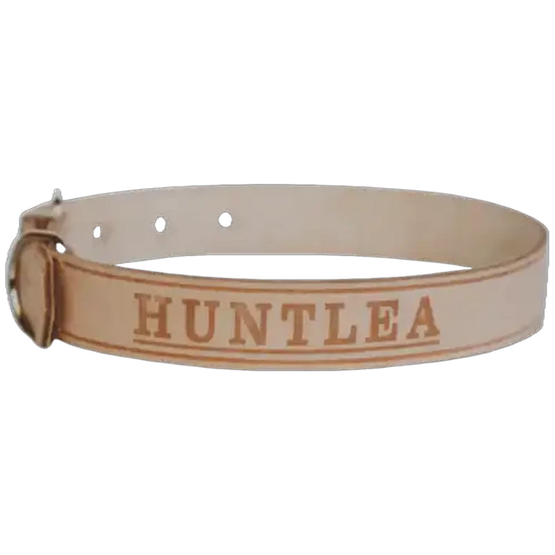 Huntlea Plain Impala Leather Dog Collar XL