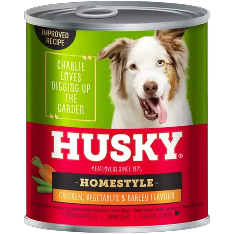 Husky Homestyle Chicken, Barley & Vegetable Adult Dog Food 775g