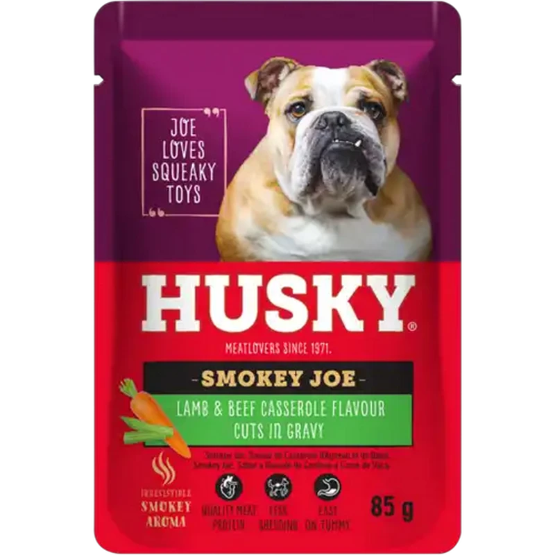Husky Smokey Joe Lamb & Beef Casserole Flavour Wet Dog Food 85g