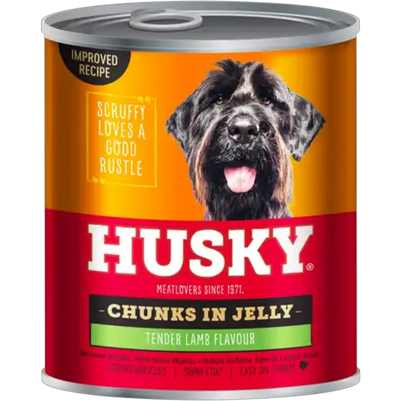 Husky Tender Lamb Flavour Adult Wet Dog Food Chunks in Gravy 775g