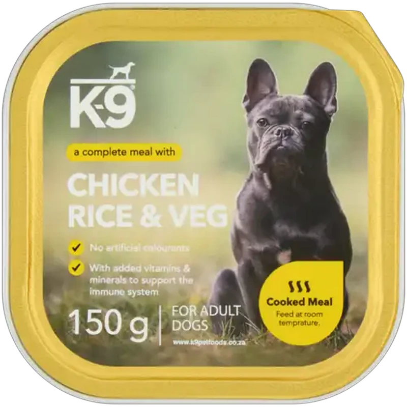 K-9 Chicken Rice & Veg Adult Wet Dog Food 150g
