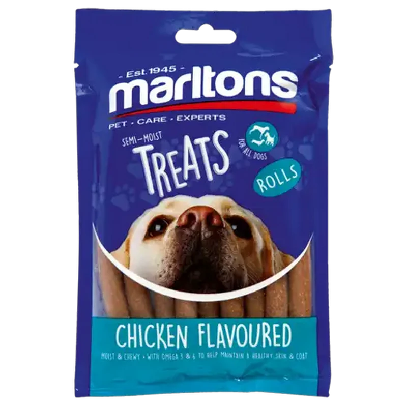 Marltons Chicken Flavoured Dog Treat Rolls 120g