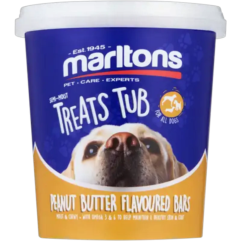 Marltons Peanut Butter Flavoured Semi-Moist Dog Bars 500g