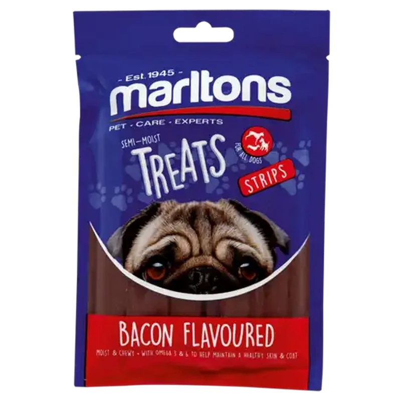 Marltons Semi Moist Bacon Flavoured Treat Strips 120g