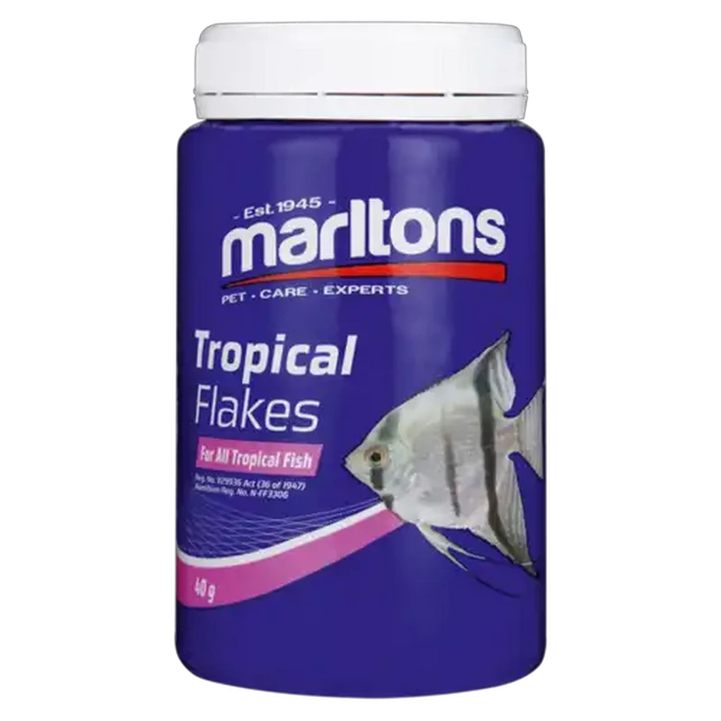 Marltons Tropical Flakes Fish Food 40g