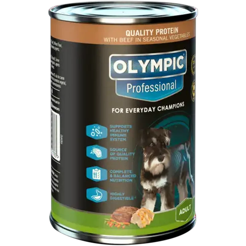 Olympic Professional Beef Adult Wet Dog Food in Seasonal Vegetables 385g