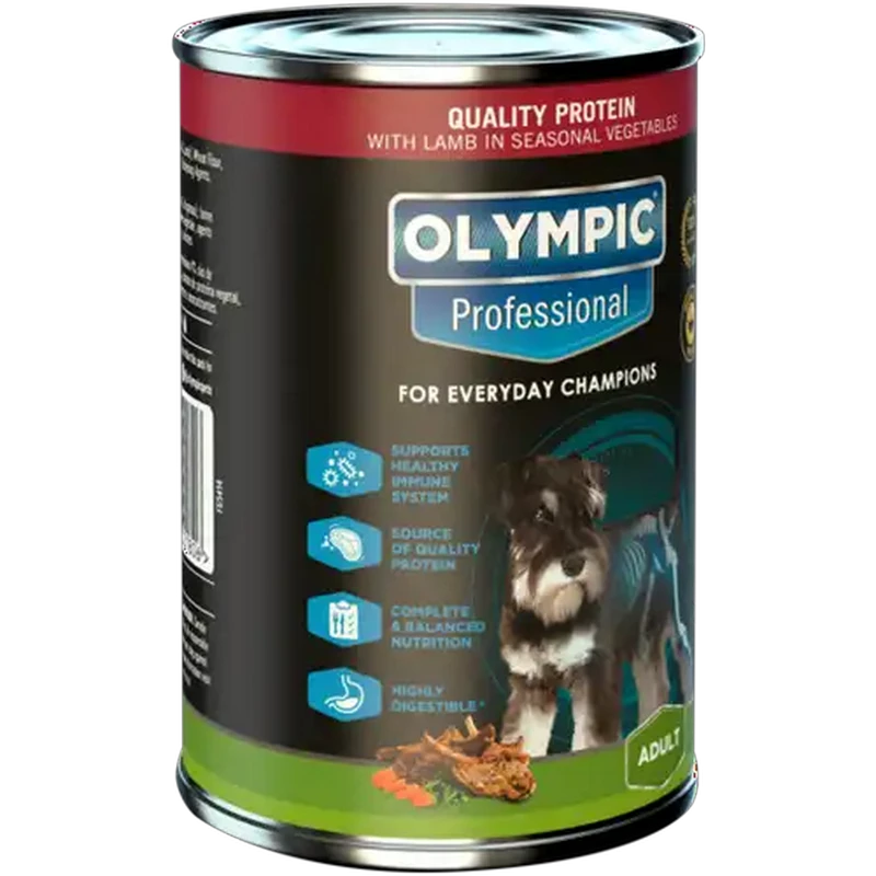 Olympic Professional Lamb Adult Wet Dog Food in Seasonal Vegetables 385g
