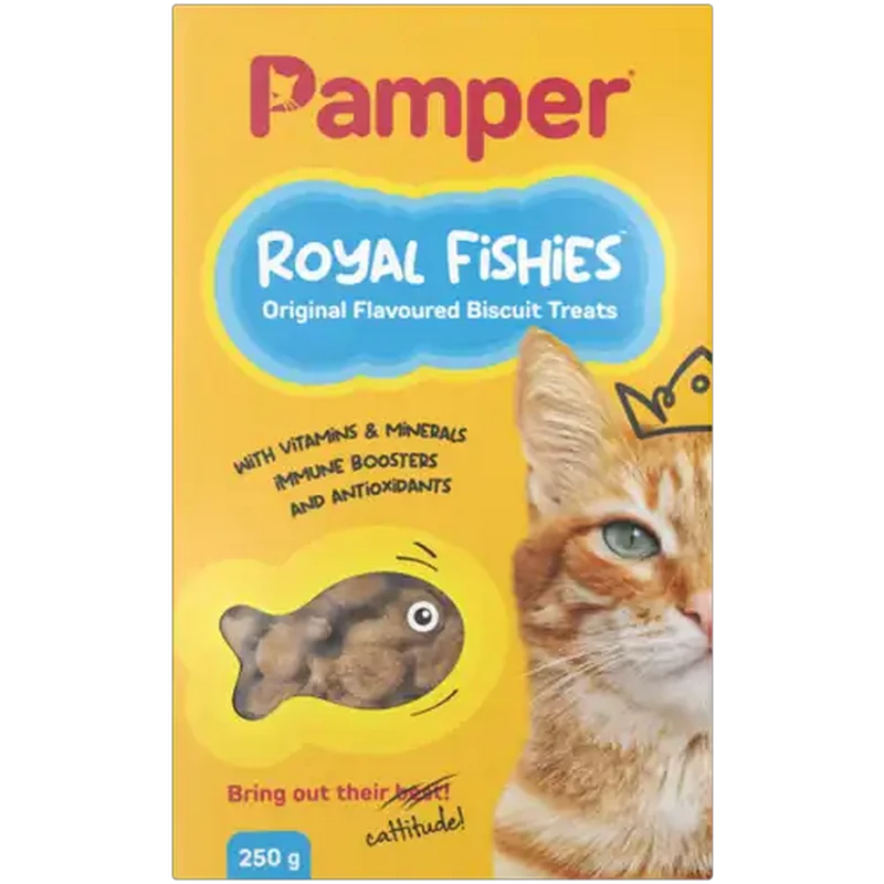Pamper Royal Fishies Original Flavoured Biscuit Treats 250g