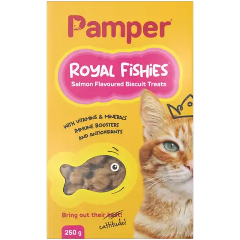 Pamper Royal Fishies Salmon Flavoured Biscuit Treats 250g