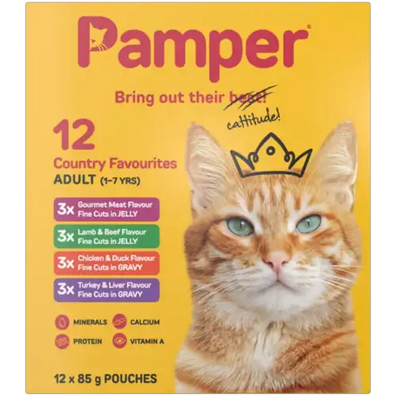 Pampers Cat Food 12 x 85g Pouch