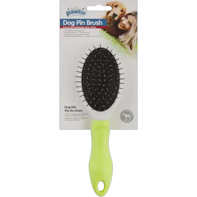Pawise Green Dog Pin Brush