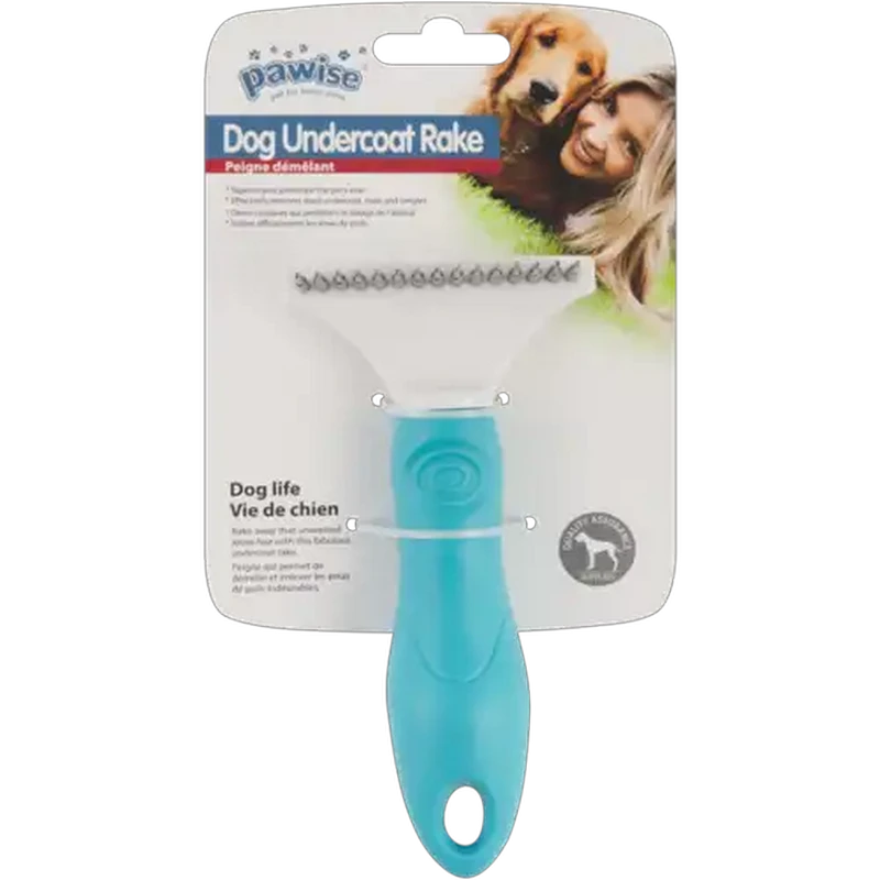 Pawise Small Blue Dog Undercoat Rake