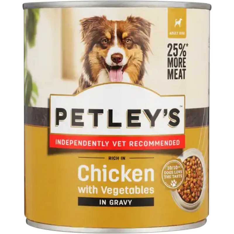 Petley's Chicken With Vegetables & Gravy Adult Dog Food 775g