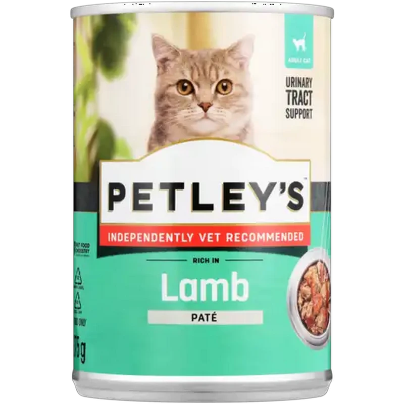 Petley's Lamb Paté All Adult Wet Cat Food 375g
