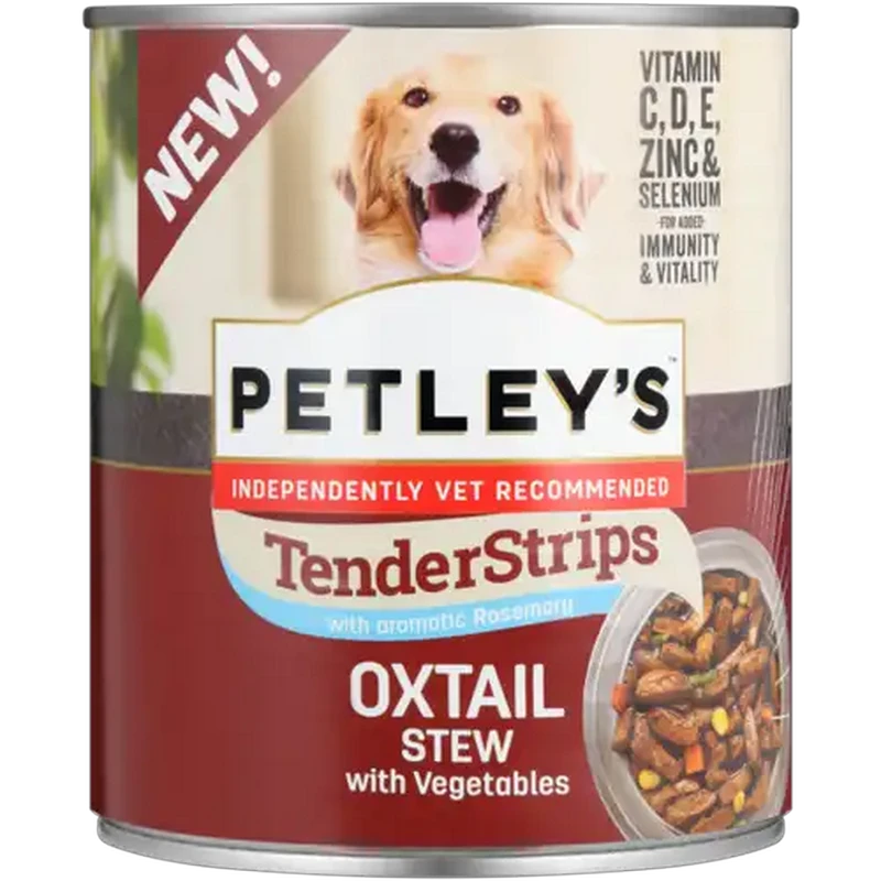 Petley's Tender Strips Oxtail Stew All Adult Wet Dog Food 775g