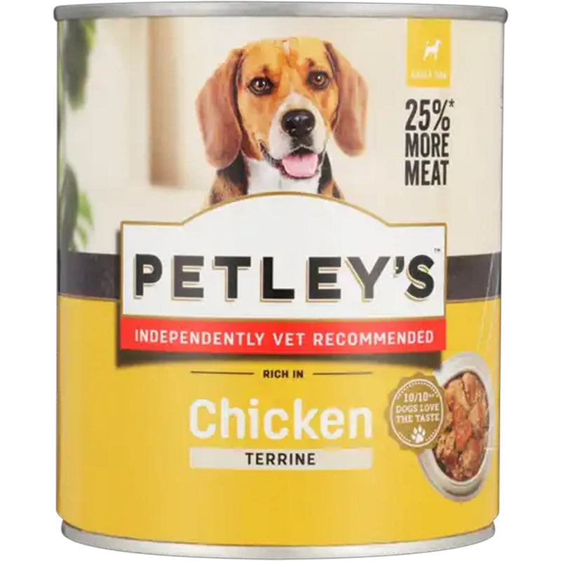 Petley's Terrine Rich In Chicken In Jelly Dog Food 775g