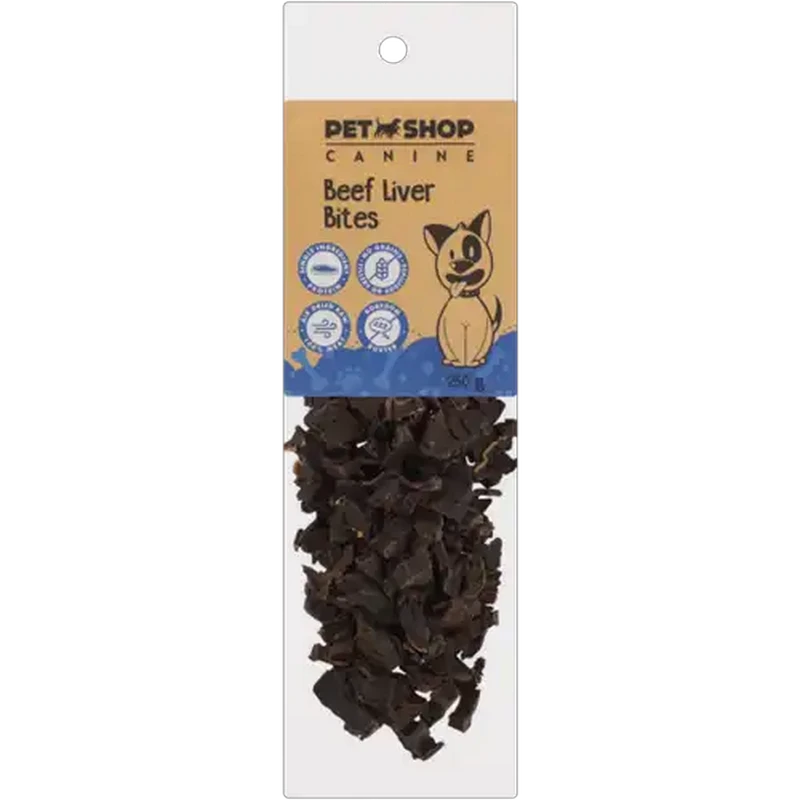 Petshop Beef Liver Bites 250g
