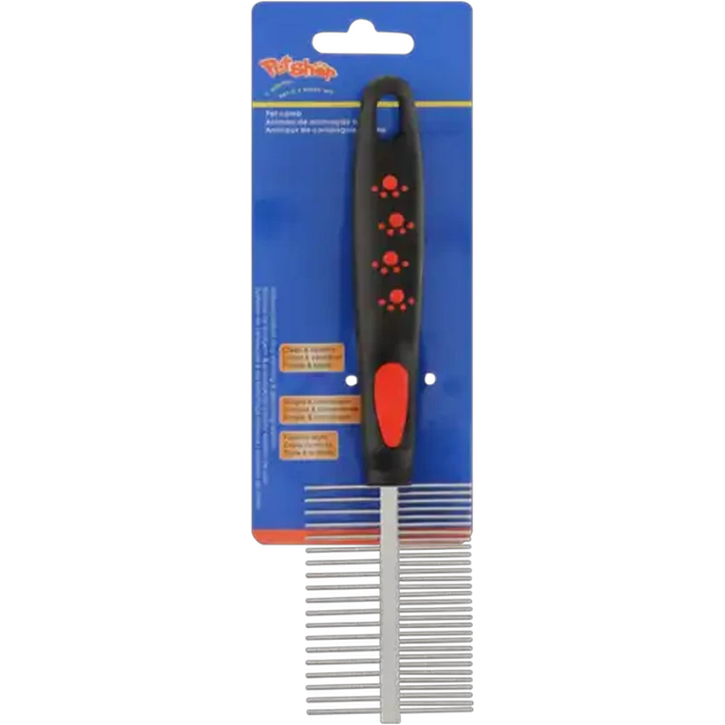 Petshop Black And Red Pet Flee Comb
