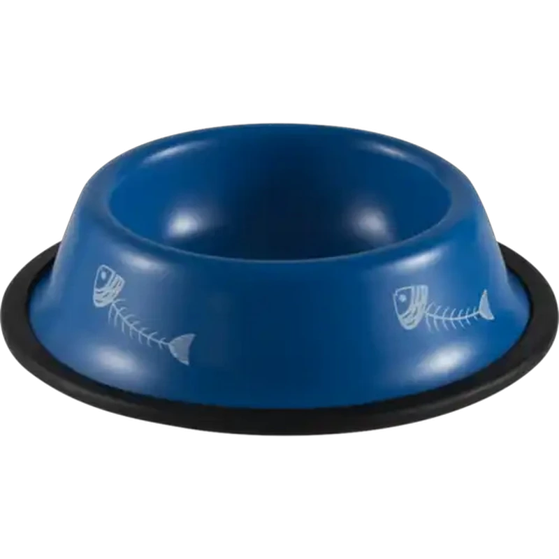 Petshop Blue Metal Cat Bowl