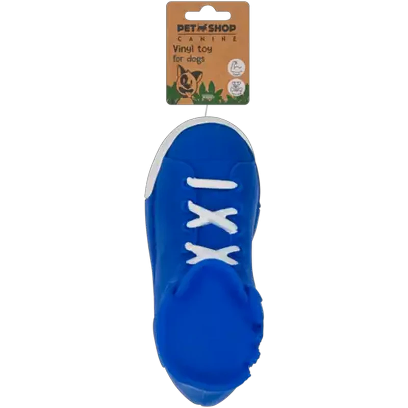 Petshop Blue Shoe Vinyl Dog Toy