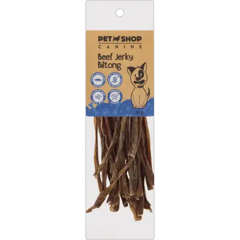 Petshop Canine Beef Jerky Biltong 80g