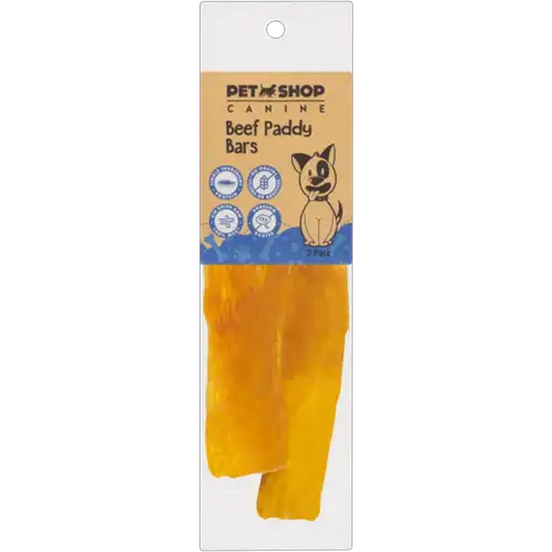 Petshop Canine Beef Paddy Bars 2 Pack
