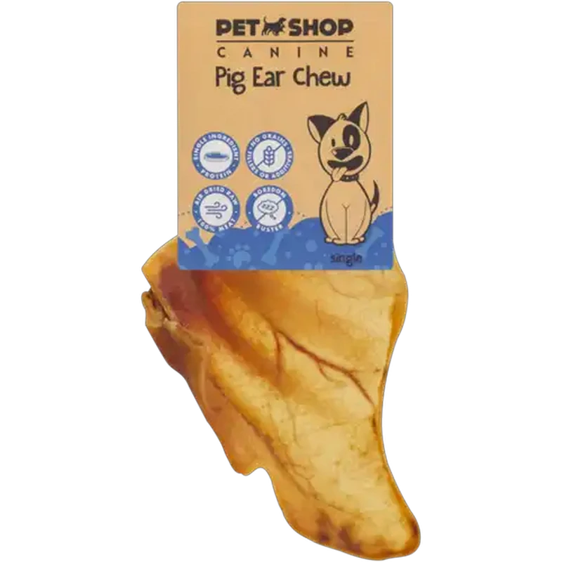 Petshop Canine Pig Ear Chew