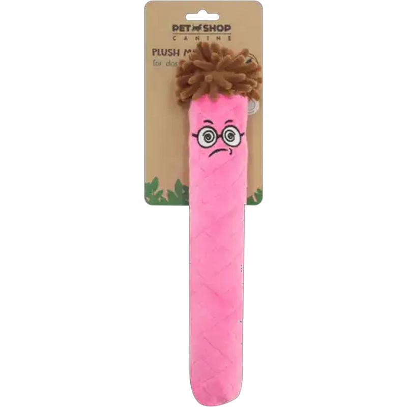 Petshop Canine Pink Plush Man Dog Toy