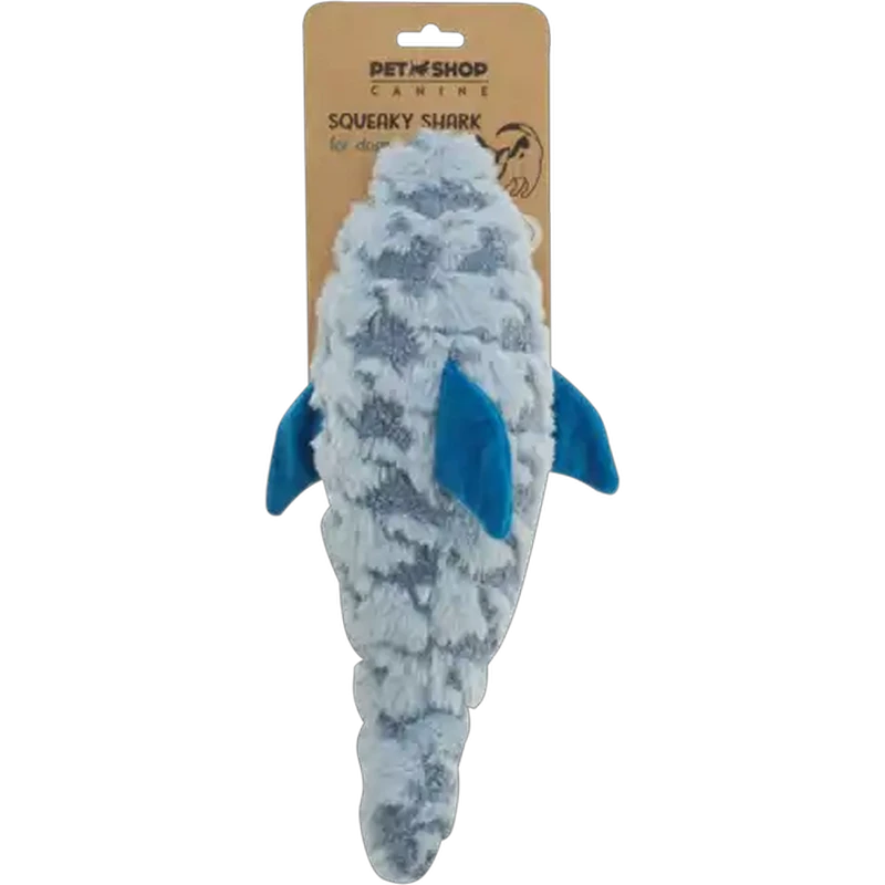 Petshop Canine Squeaky Shark Dog Toy