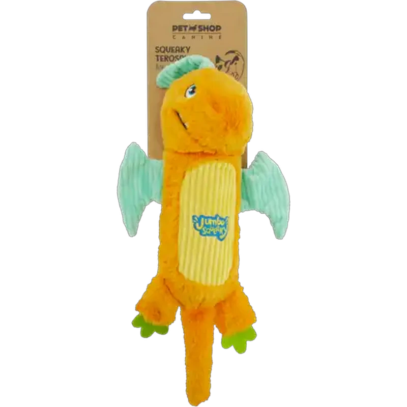 Petshop Canine Squeaky Terosaur Dog Toy
