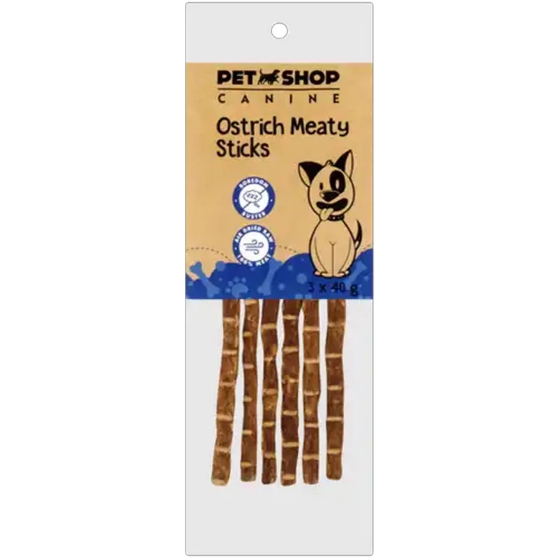 Petshop Ostrich Meaty Sticks