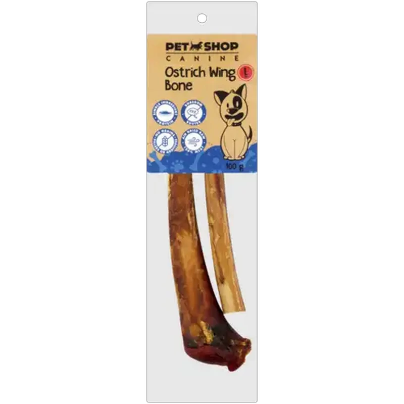 Petshop Ostrich Wing Bone 100g
