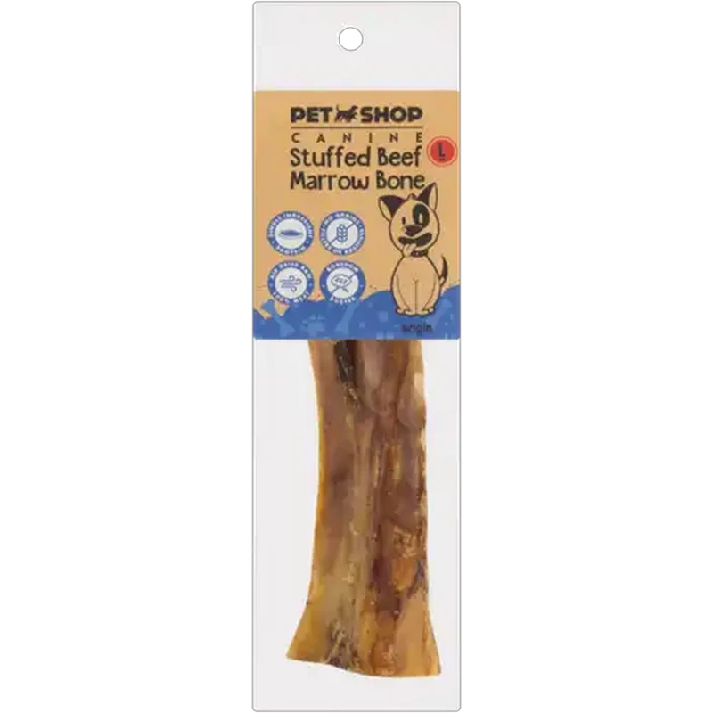 Petshop Stuffed Beef Marrow Bone Large