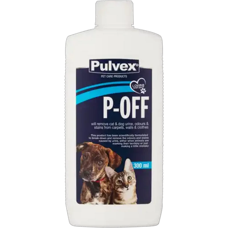 Pulvex P-Off Pet Odour & Stain Remover 300ml