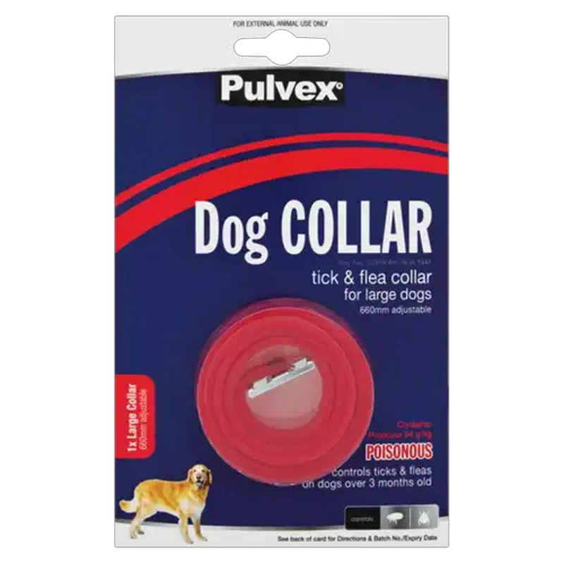 Pulvex Tick & Flea Large Dog Collar 660mm