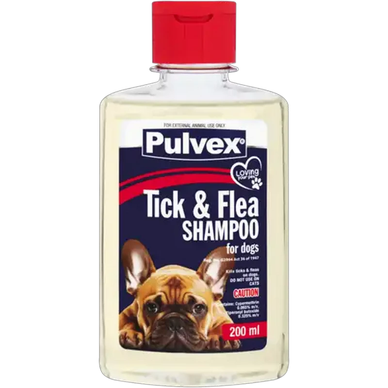 Pulvex Tick & Flea Shampoo for Dogs 200ml