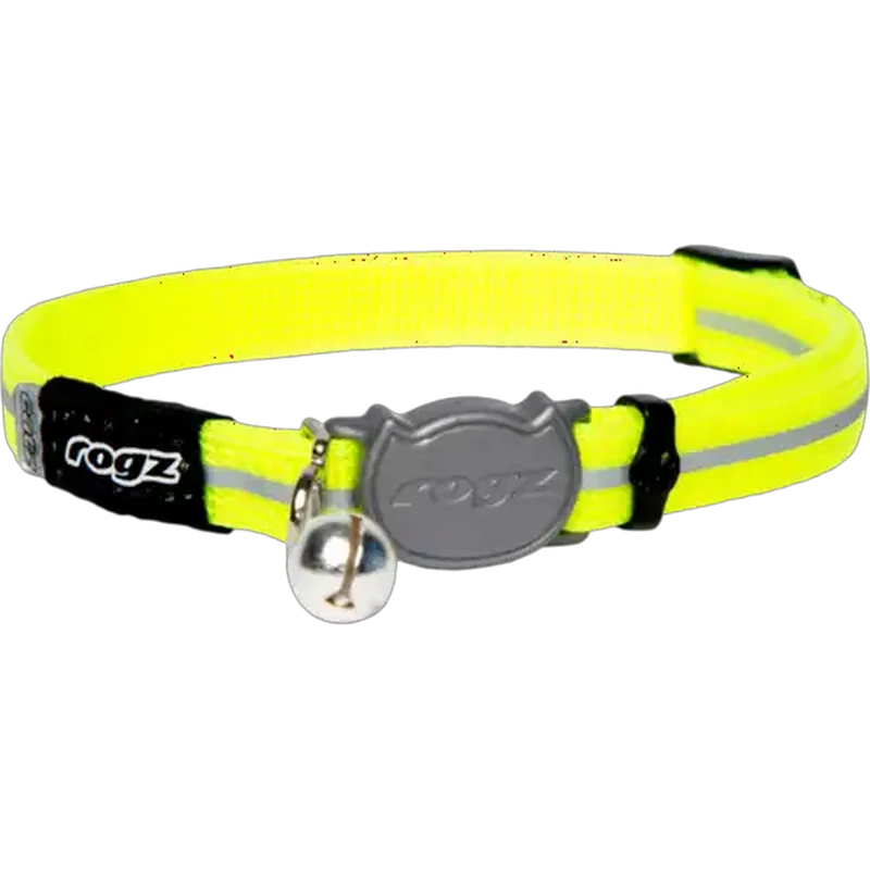 Rogz Alleycat Extra Small Yellow Breakaway Cat Collar