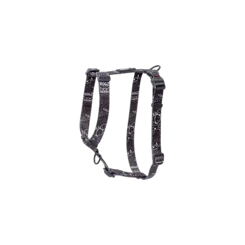 Rogz Black Fusion Dog Harness Large